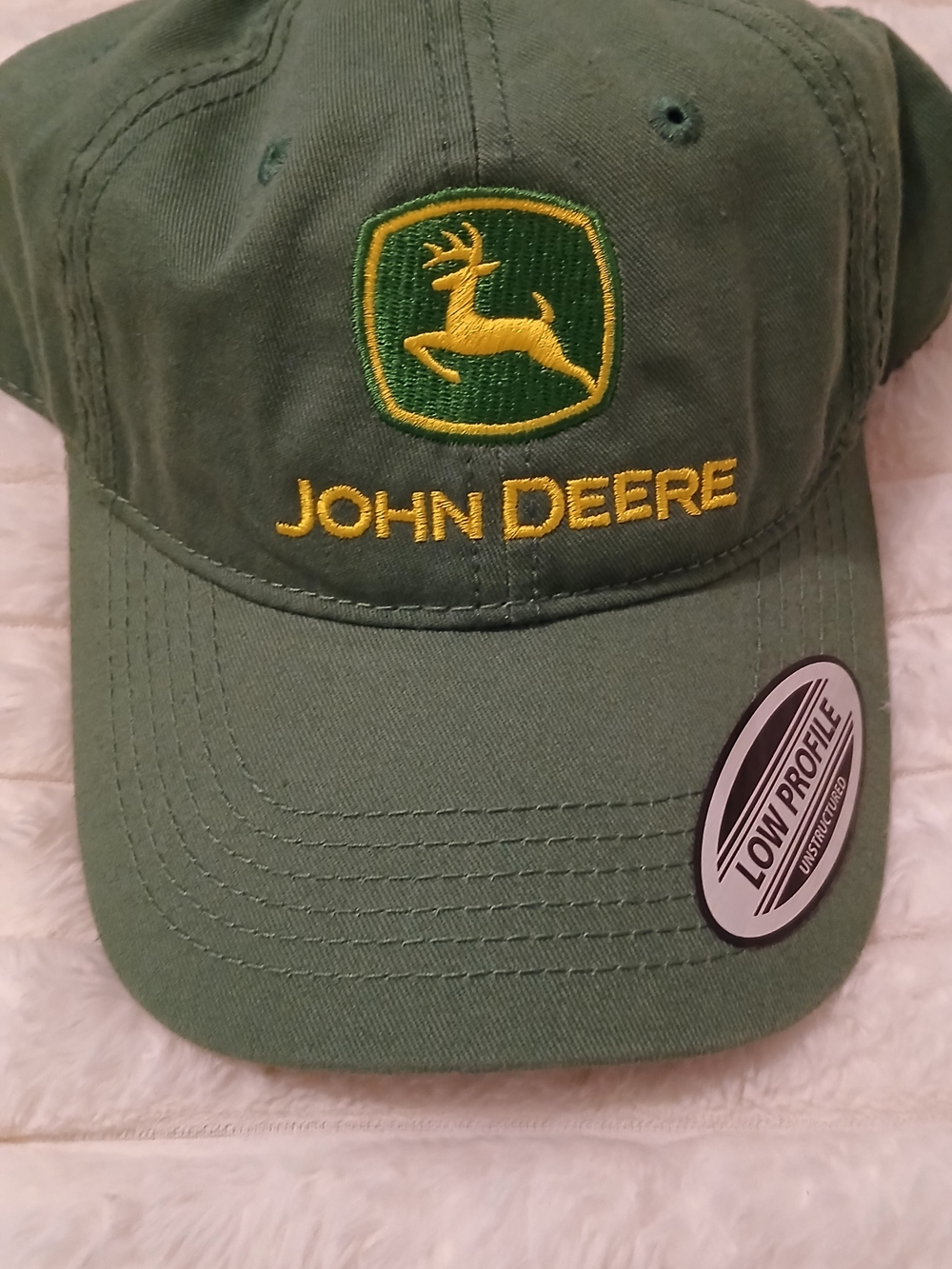 John Deere Green Baseball Cap with Yellow Logo